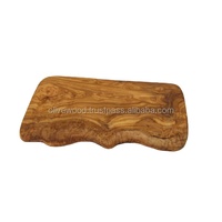 InterCraft CP400 Olijfhouten Rechthoekige Snijplank - Natuurlijke Kleur 2cm Dik Duurzaam & Robuust Keukenaccessoire