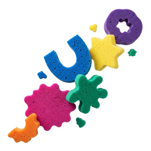 Fabricant professionnel d'éponges de nettoyage en mousse de forme personnalisée, éponges poreuses découpées avec précision pour le nettoyage domestique - Product Image 1