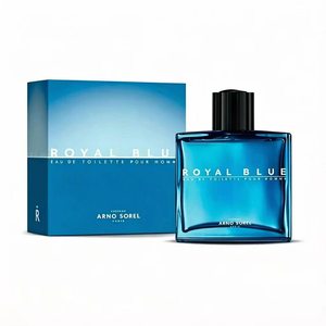 Fragancia Masculina de Larga Duración al por Mayor, Arno Sorel Royal Blue Eau De Toilette Pour Homme, Perfume para Hombre en Botella de Vidrio Azul - Product Image 1