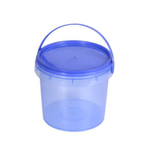 Mini Cubo <span class=keywords><strong>de</strong></span> Plástico Transparente con Tapa Hermética, Contenedor Pequeño para Helados, <span class=keywords><strong>Bidones</strong></span>, Cubos y Barriles - Product Image 5