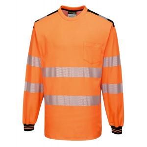 PORTWEST-T-shirt orange/noir à manches longues haute visibilité T185OBRM PW3-EAN 5036108304325 HI-VIS WORKWEAR - Product Image 1