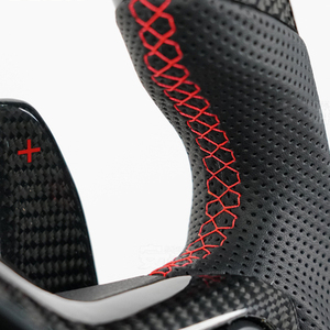 Accessoires d'intérieur en gros d'usine volant de sport en Fiber de carbone véritable pour <span class=keywords><strong>Ford</strong></span> <span class=keywords><strong>Raptor</strong></span> f150 Larriat <span class=keywords><strong>2021</strong></span> - Product Image 3