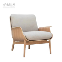Chaise de salle à manger minimaliste moderne, mobilier design nordique, salon, bois massif, dossier en tissu, éponge haute densité, fauteuil inclinable