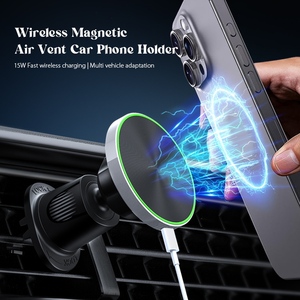 Nouveau <span class=keywords><strong>produit</strong></span> Support de téléphone portable pour voiture 15W Qi Chargeur de voiture sans fil Charge rapide Support de téléphone portable pour voiture Chargeur sans fil - Product Image 1