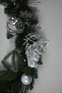 พวงหรีดคริสต์มาสตกแต่งผนังบ้านแบบกำหนดเองจากโรงงาน เครื่องประดับคริสต์มาส พวงหรีดพลาสติก - Product Image 5