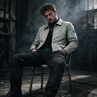 Blouson bomber pour homme, col zippé, coupe classique, vêtements d'extérieur décontractés