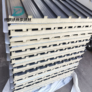 Paneles de Revestimiento Metálico Aislados Compuestos de PU <span class=keywords><strong>Serie</strong></span> Great Wall Board para Paredes Exteriores de Cámaras Frigoríficas, Techos e Ignífugos para Hoteles - Product Image 2