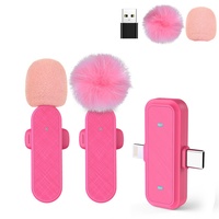 Microphone Lavalier Mini à Clipser avec Réduction de Bruit, Récepteur Type-C/Lightning Plug and Play pour Streaming en Direct et Enregistrement de Vlogs