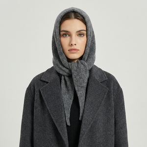 <span class=keywords><strong>Sciarpa</strong></span> con <span class=keywords><strong>Cappuccio</strong></span> di Lusso 100% Lana - Balaclava Invernale 2-in-1 Ispessita e Calda per Donne - Morbido Scialle con <span class=keywords><strong>Cappuccio</strong></span> in Lana Spazzolata - Product Image 2