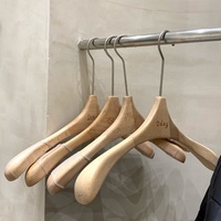 Cintre pour tissu en bois massif de haute qualité, vente en gros, logo personnalisé, vintage, vente