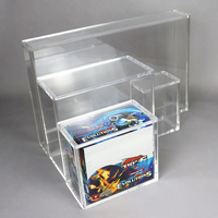 Boîtes de rangement pour cartes en acrylique transparent avec fermeture magnétique recyclable de qualité supérieure, boîte de protection pour entraîneur d'élite ETB, vitrines