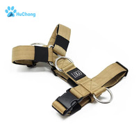 Harnais tactique de combat TRI rembourré en néoprène souple en nylon et néoprène pour gros chiens, réglable et à usage intensif, personnalisé