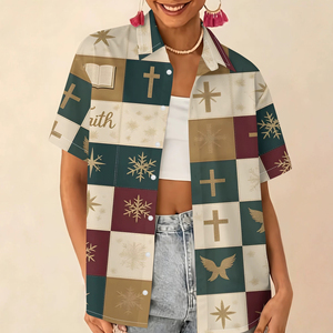 Chemise Hawaïenne Homme Manches Courtes Col V Uni Polyester Décontractée Fermeture Boutons Corne Respirante Vacances d'Été Sans Repassage - Product Image 3
