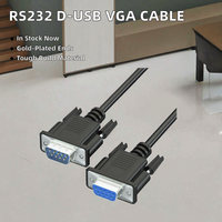Custom RS232 D-sub 4,5mm Computer Device Cable DB9 macho a hembra PVC Jacket con blindaje trenzado