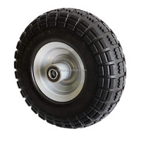Camion à main en mousse PU solide anti-crevaison sans plat 4.10/3.50-4 roues en caoutchouc de remplacement Trolley brouette pneus inde