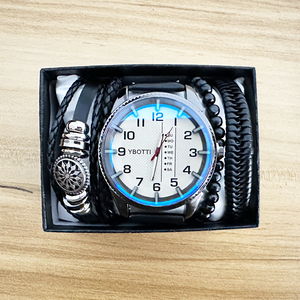 Set <span class=keywords><strong>di</strong></span> orologi da <span class=keywords><strong>uomo</strong></span> <span class=keywords><strong>di</strong></span> <span class=keywords><strong>marca</strong></span> popolare regalo per lui Fashion Business Big case orologio al quarzo Set Montre Femme - Product Image 5