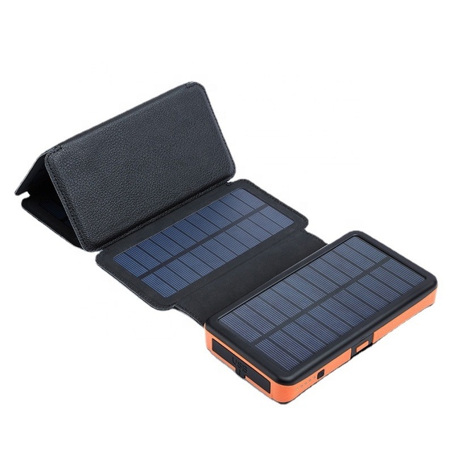 Detachable 40000mah Folding Solar Panels Powerbank 30000mah Foldable Solar Power Bank