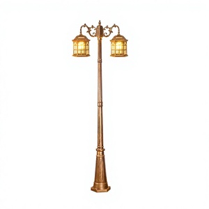Lampe LED d'extérieur de style européen en aluminium, étanche, pour jardin, paysage, rétro, IP65, alimentation AC, cour, rue, hauteur 2,3 m - Product Image 6