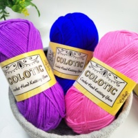 Hilo de Bambú y Algodón para Bebés, 50g, al por Mayor, Súper Suave, para Tejer a Mano
