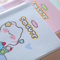 Cuaderno Cuadrado Mini A7 con Diseño de Gato de Dibujos Animados, con Bolígrafo, Papel en Blanco, 100 Hojas, 80GSM, Regalo para Niños, Material Escolar al por Mayor