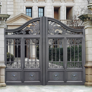 Cổng Xoay Đôi Nhôm Kim Loại Ngoại Thất Khu Dân Cư Cổng Chính Cho Vỉ Nướng Nhôm Đúc Trang Trí Sân Vườn Ngoài Trời - Product Image 5