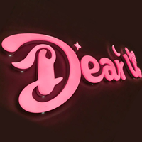 Lettres en gel 3D personnalisées, logo LED, enseigne transparente, étanche, multicolores, entreprises, voitures, hôtels, bureaux, magasins, appartements, taxis