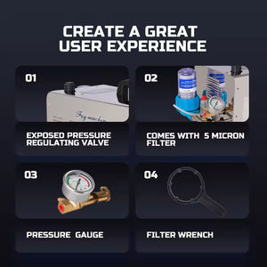 3L/分高圧スチール製自動噴霧システム、750Wポンプ、温室・庭園冷却用、300平方メートル対応、12時間稼働 - Product Image 4