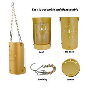 Nouveau chandelier d'aromathérapie des EAU moyen-orient brûleur d'encens support de lampe atmosphère intérieure support de lampe support de lampe de camp avec chaînes - Product Image 3