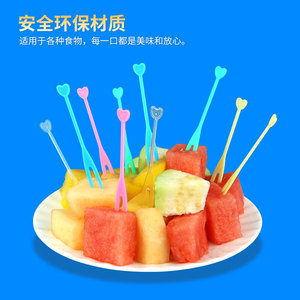 ชุดส้อมพลาสติกหลากสี 50 ชิ้น สำหรับผลไม้ งานปาร์ตี้ เด็กๆ ใช้ - Product Image 2