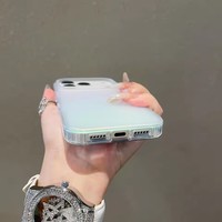 Étui magnétique mat laser pour iPhone 17 Air 16 15 14 13 12 11 Pro Max Plus 17Pro 16E charge sans fil dégradé arc-en-ciel Funda