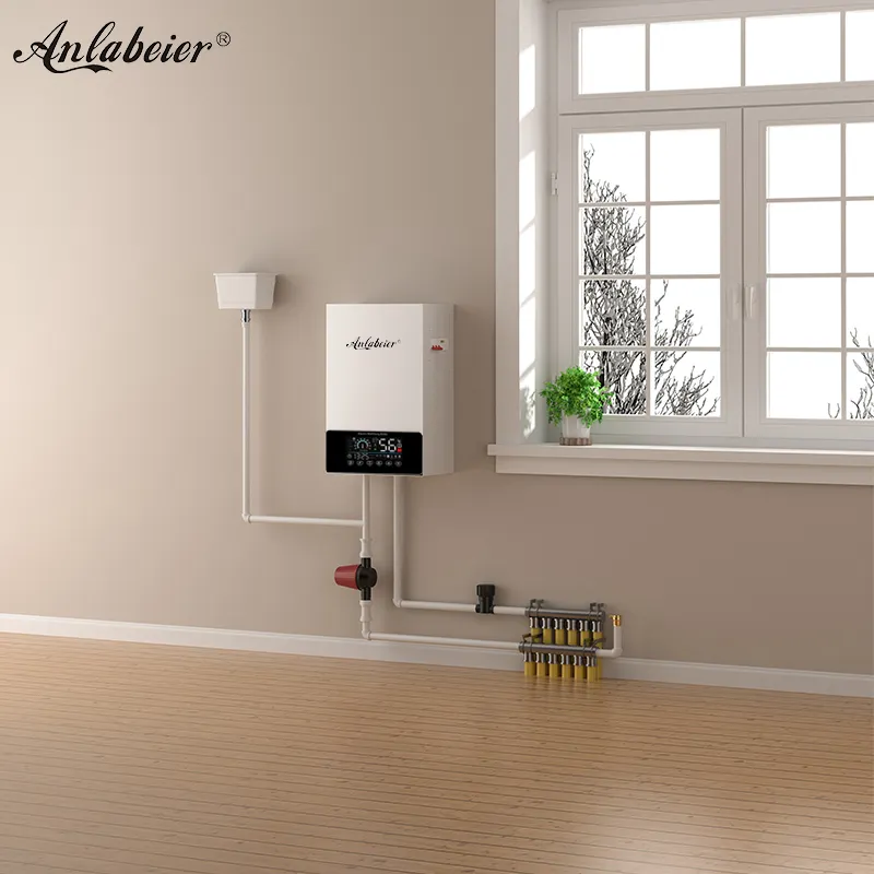 WIFI smart control 6kw Home central Combi boiler electric underfloor heating mixing unit