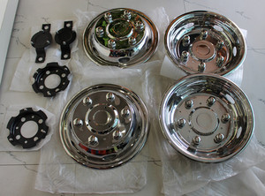Copri ruota 304 in acciaio inossidabile <span class=keywords><strong>da</strong></span> <span class=keywords><strong>16</strong></span> pollici per Isuzu NPR KINGLONG per TOYOTA COASTER HY-016-010 - Product Image 6