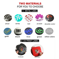 Autocollant métallique à transfert 3D personnalisé, logo creux, personnalisé, décalcomanie, nom de marque, feuille dorée uv holographique, étanche, DIY bricolage