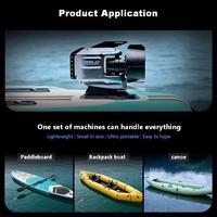 Propulseur électrique à hélice pour paddleboard et kayak, étanche IP68, système de direction à 3 pales avec batteries
