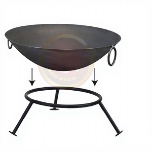 Brasero de Hierro Rústico con Pinzas para Leña, Brasero para Exteriores para Cocinar - Product Image 2