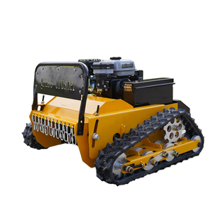 Tondeuse à gazon industrielle automatique à essence 4 temps, type chenillé, broyeur à fléaux pour herbe, largeur de coupe 80 cm, moteur sans balais 600*2 en cuivre pur - Product Image 1