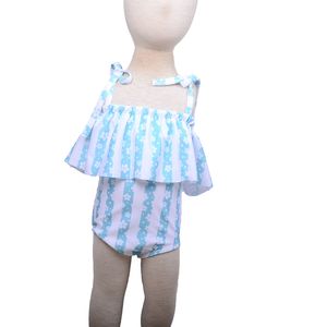 Customized Print Plus Size Baby Ruffle-Strap Halter <b>Swimsuit</b> Romper with Adjustable Straps and Waterproof Design - Product Image 4