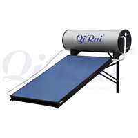 Réservoir de veste en émail fendu 200L à plaque plate, système de chauffe-eau domestique à économie d'énergie solaire