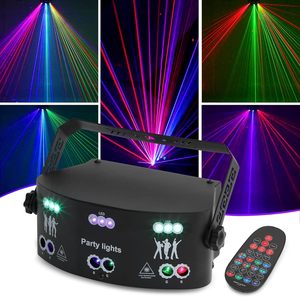 15 mắt RGB DJ Disco Đảng ánh sáng nhấp nháy ánh sáng sân khấu hiệu ứng ánh sáng <span class=keywords><strong>LED</strong></span> chiếu DMX âm thanh kích hoạt <span class=keywords><strong>Rave</strong></span> ánh sáng cho Xmas bên KTV - Product Image 2
