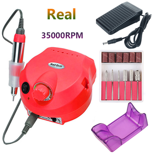 Vente en gros de <span class=keywords><strong>ponceuse</strong></span> <span class=keywords><strong>électrique</strong></span> professionnelle pour manucure et pédicure, ensemble de machines à polir, gel 35000 tr/min, enlever les cuticules, micromoteur - Product Image 2
