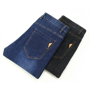 Jeans para <span class=keywords><strong>Hombre</strong></span>, Nueva Colección de Importación, Lavado Medio, para Todas las Temporadas, Corte <span class=keywords><strong>Slim</strong></span> <span class=keywords><strong>Fit</strong></span> Recto, Casual - Product Image 5