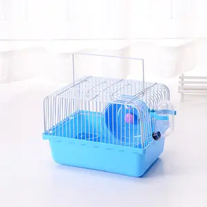 Fabricants vente en gros cage portable simple cage pour hamster en fil de fer