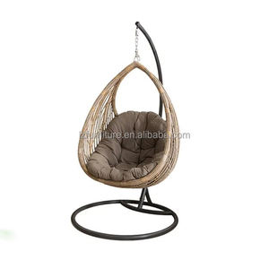 Fauteuil suspendu en rotin en forme d'œuf pour jardin, balançoire de patio en osier pour l'extérieur, vente en gros - Product Image 2