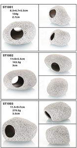 Decorazione del paesaggio dell'acquario vaso di argilla viola gamberetti casa ciclidi evitano l'allevamento di pesci casa arredamento artigianato - Product Image 6