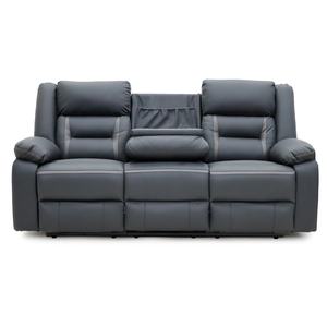 Set <span class=keywords><strong>Sofa</strong></span> Recliner Modern Geeksofa Furniture dengan Bahan Kain, Penggerak Manual, dan Meja Lipat untuk Ruang Tamu (3-2-1) - Product Image 2