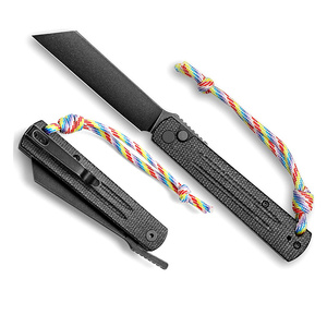 Coltello Pieghevole Tascabile Higonokami EDC con Lama da 3,2" in 10Cr15CoMoV e Manico in Micarta, Grado Industriale, Ordine Minimo OEM, Vendita all'Ingrosso - Product Image 4