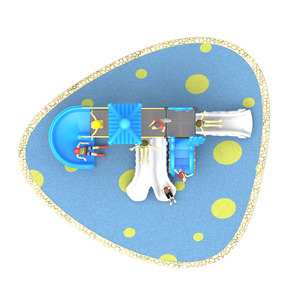 Équipement de terrain de jeux extérieur pour enfants, <span class=keywords><strong>toboggan</strong></span> multi-activités avec <span class=keywords><strong>toboggan</strong></span> en spirale pour maternelle, école, parc, usage commercial - Product Image 3