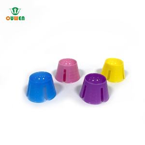 Ouwen produce un piatto di Dappen dentale monouso viola da 200 pz/scatola per miscelare materiali temporanei - Product Image 4