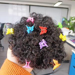 Fujia deux pièces en un paquet marley cheveux crépus chignons <span class=keywords><strong>afro</strong></span> bouffée avec élastique et pinces à fleurs pour fille enfants - Product Image 2