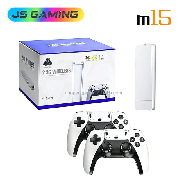JSGAMING M15 Retro Classic Game Console  Support 20000+ Game 4K HD Output Video Game Stick Station with 20+emulator